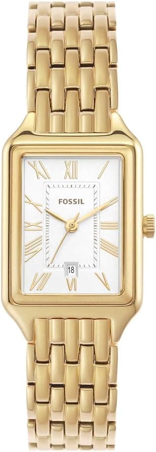 Fossil Montre Raquel pour Femmes, Mouvement à Quartz Trois Aiguilles avec Bracelet en Acier Inoxydable