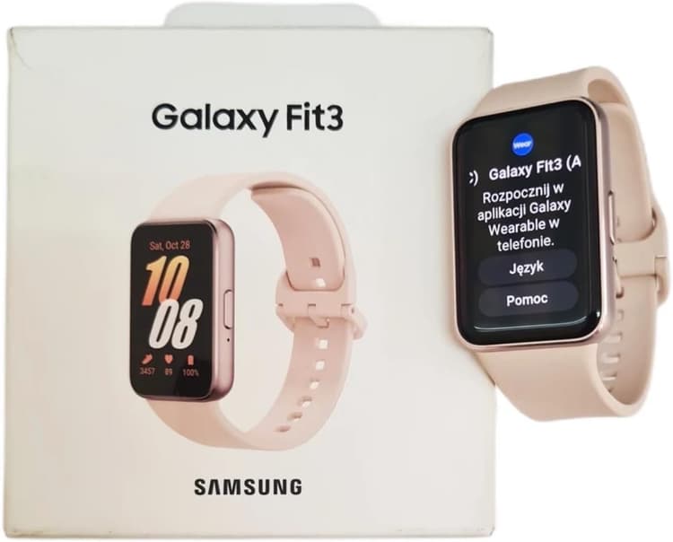 Samsung Galaxy Fit3 - Montre connectée avec écran AMOLED de 40 mm, corps en aluminium, suivi complet de l’activité physique et de la santé, batterie jusqu’à 13 jours, charge rapide, 5 ATM, rose doré