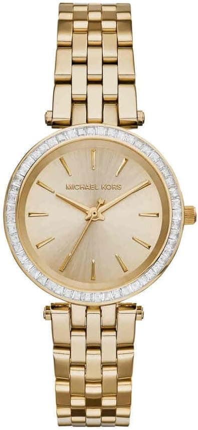 Michael Kors Montre Darci pour Femme, Mouvement à Quartz Trois Aiguilles Ton Or avec Bracelet en Acier Inoxydable