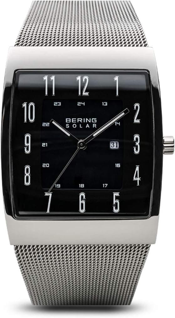 Bering Hommes Analogique Quartz Montre avec Bracelet en Acier Inoxydable
