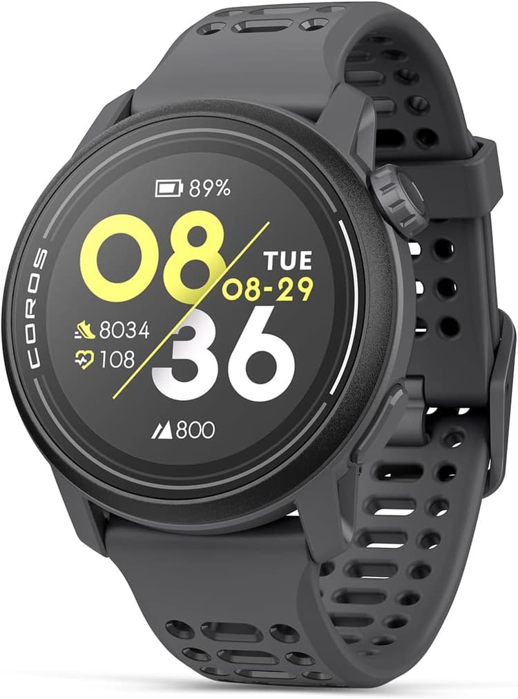 COROS Pace 3 Montre GPS de sport, légère et Confortable, 17 Jours d'autonomie, montre de running GPS Double fréquence, Fréquence Cardiaque, Navigation, Suivi du Sommeil, Course à Pied (Silicon Noire)