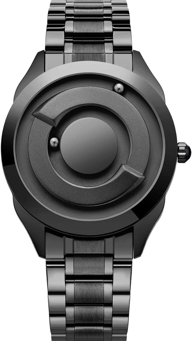 EUTOUR Montre Homme et Femme Montres de Couple Magnétique Pas de Verre Roulement à Billes Quartz Montres Bracelet pour Homme Femme 40mm