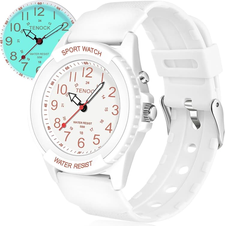 Montre De Sport pour Femmes Montre Analogique à Quartz pour Hommes Montre éTanche 50M avec Veilleuse