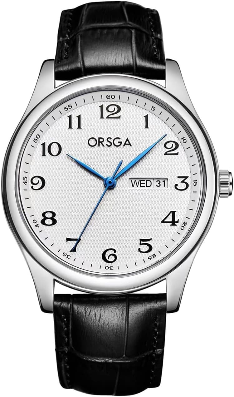 CIVO Montre Homme Cuir Analogique - Montre Calendrier Business Minimaliste Montre-Bracelet Étanche Casual Montre Quartz Classique, Élégant Cadeau Homme