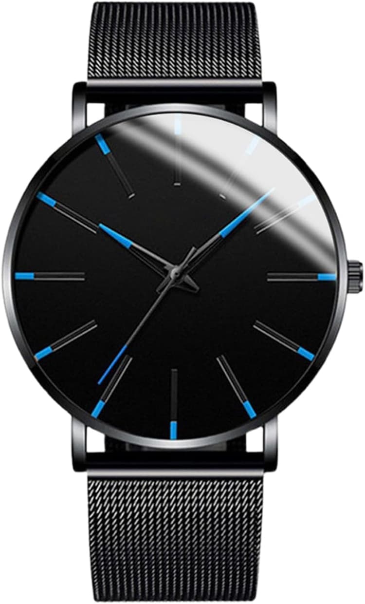 Business Watch For Men - Simple Men's Watch avec bracelet De, Montre-bracelet tendance pour travail, loisirs et événements | Montre de luxe au design élégant pour occasions formelles et sportives