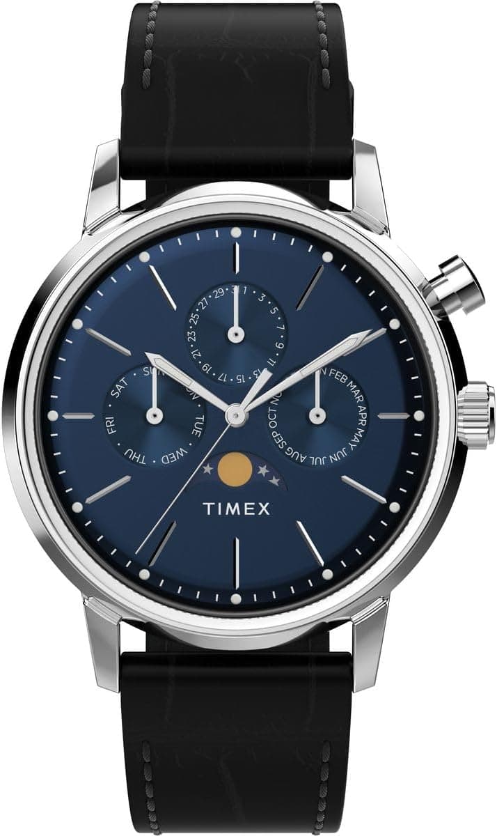 Timex Montre à Quartz Multi-Cadrans pour Homme Marlin Moonphase