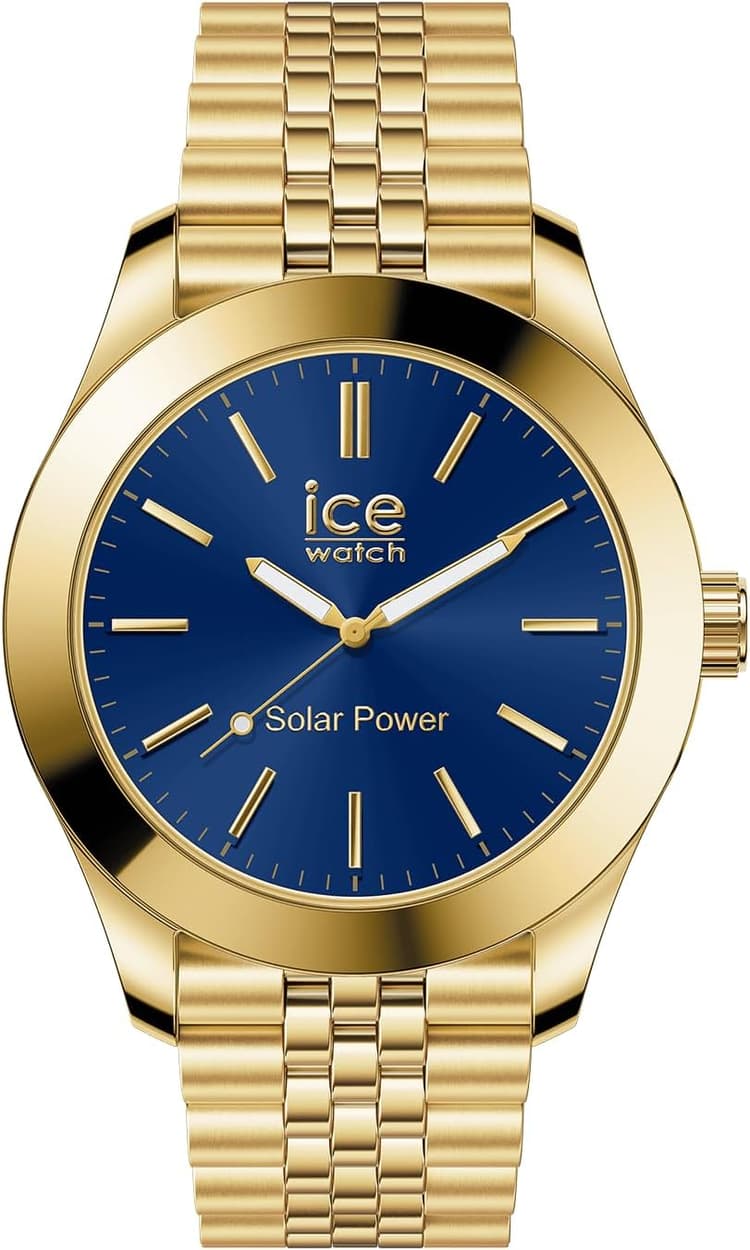 ICE-WATCH - Ice Steel Solar - Montre pour Homme avec Bracelet en Metal (Medium)