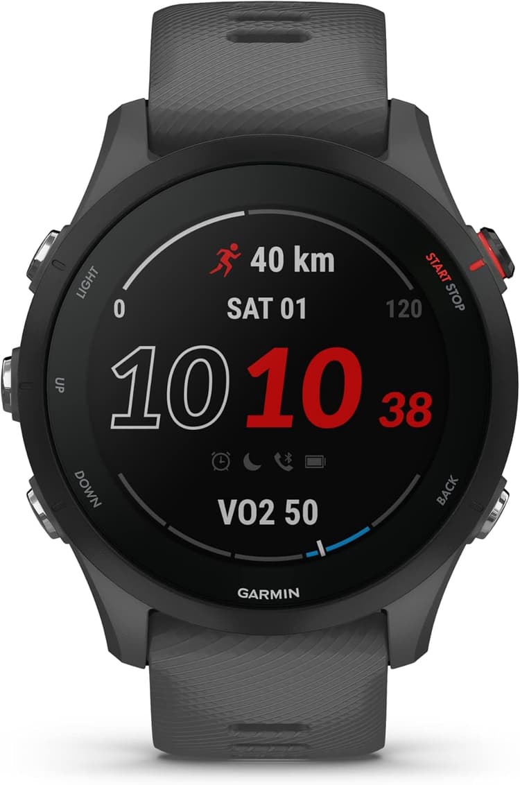 Garmin Forerunner 255 - Montre GPS Multisports connectée de Running – Gray - Boîtier 46 mm (Reconditionné)