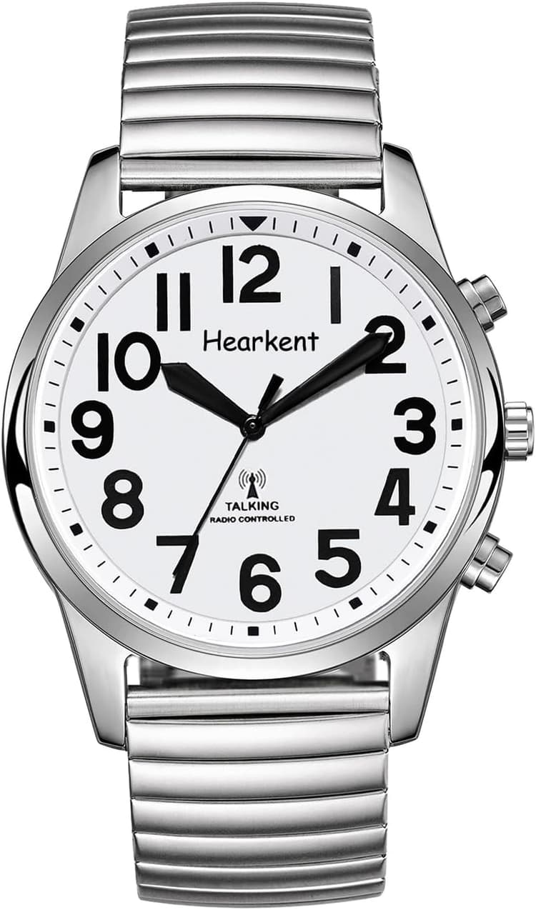 Montre parlante avec Chiffres géants, Montre-Bracelet Simple à la Mode, Personnes âgées, Malvoyants ou Personnes âgées, Facile à Lire, Chronométrage précis