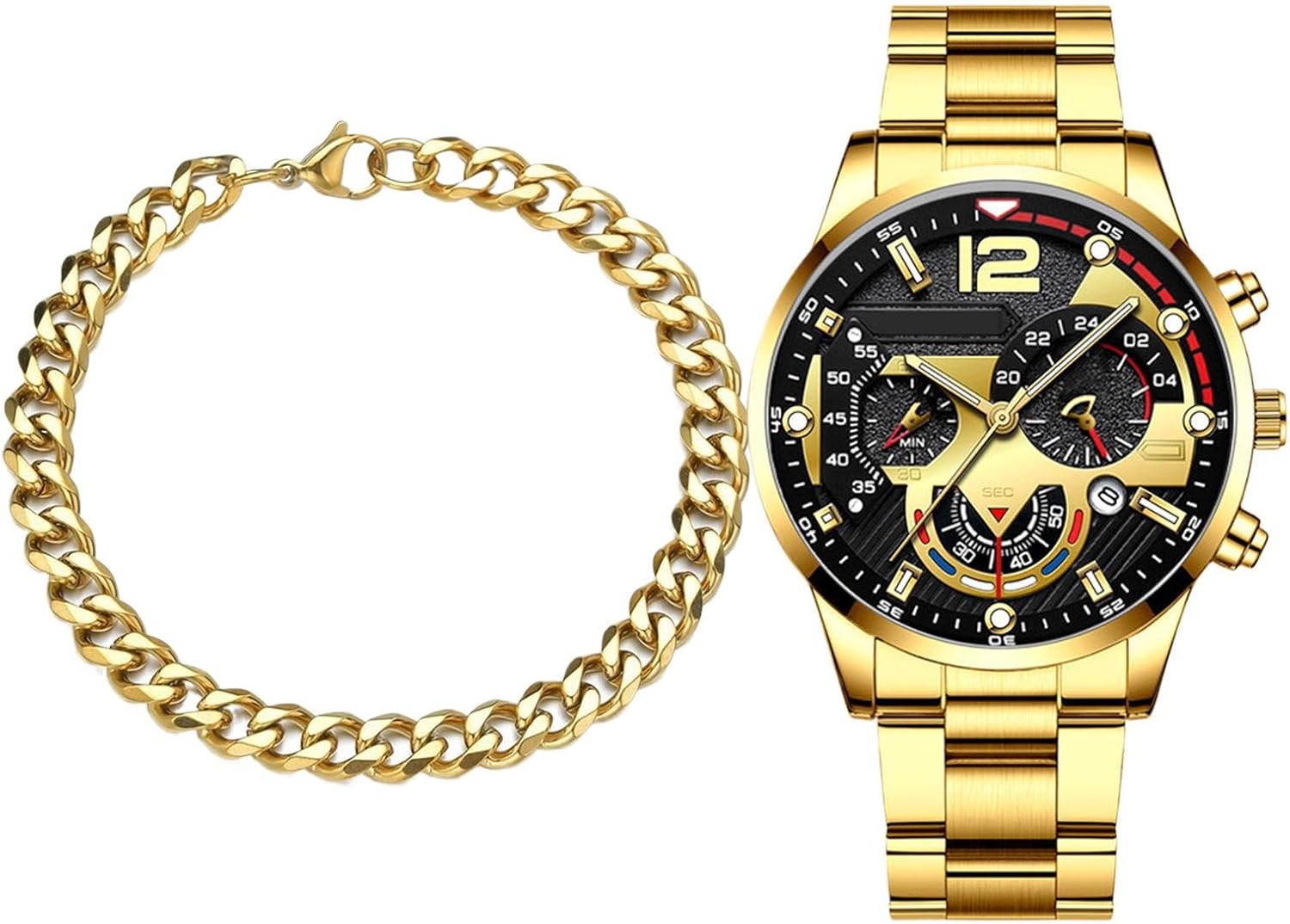 Générique Montres d'affaires pour Hommes, Montres de Mode pour Hommes | Montre Classique - Calendrier des Affaires Montre Un Bracelet adapté aux Occasions Formelles et décontractées