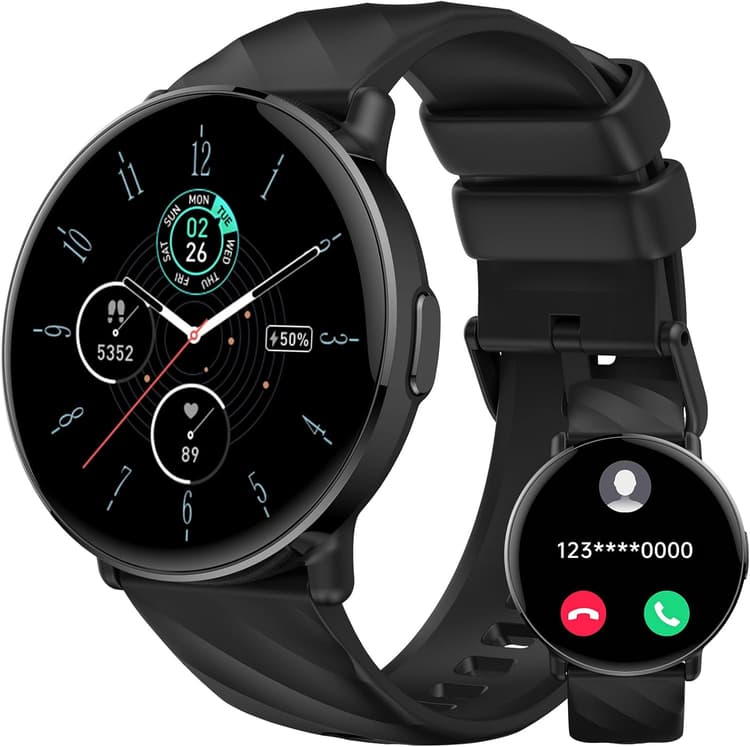 2026 Nouveau Montre Connectée Homme Femme avec ChatGPT IA, Appels Bluetooth et Notifications Messages, Écran Tactile 1.39", 112+ Modes Sport, Podomètre Cycle Cardiaque Spo2, Compatible Android iOS