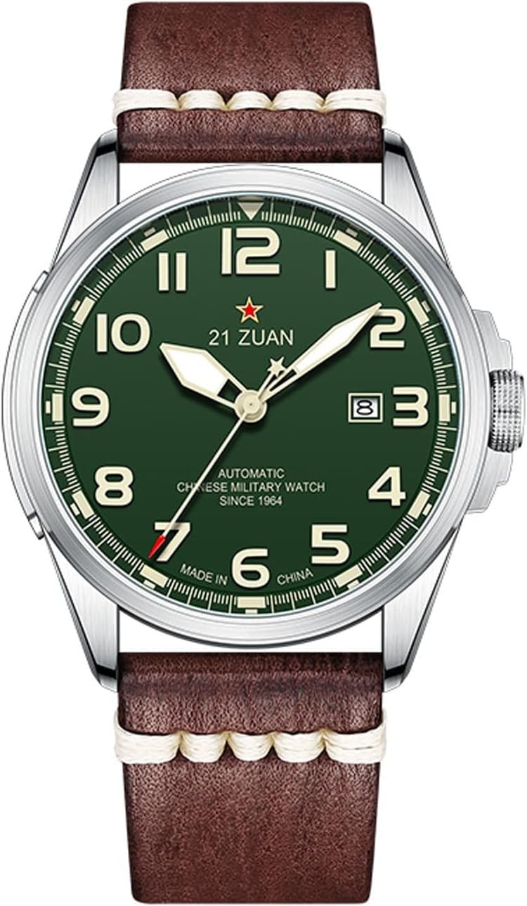 Seagull Sea-Gull Montre mécanique Automatique pour Hommes, Montres Militaires, armée Tactique Terrain Sport étanche, Affichage de la Date, Montre de Travail pour l'extérieur, D581