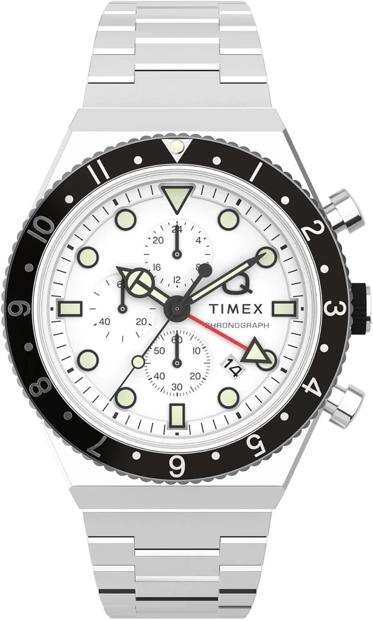 Timex Montre Chronographe pour Hommes Quartz Q GMT