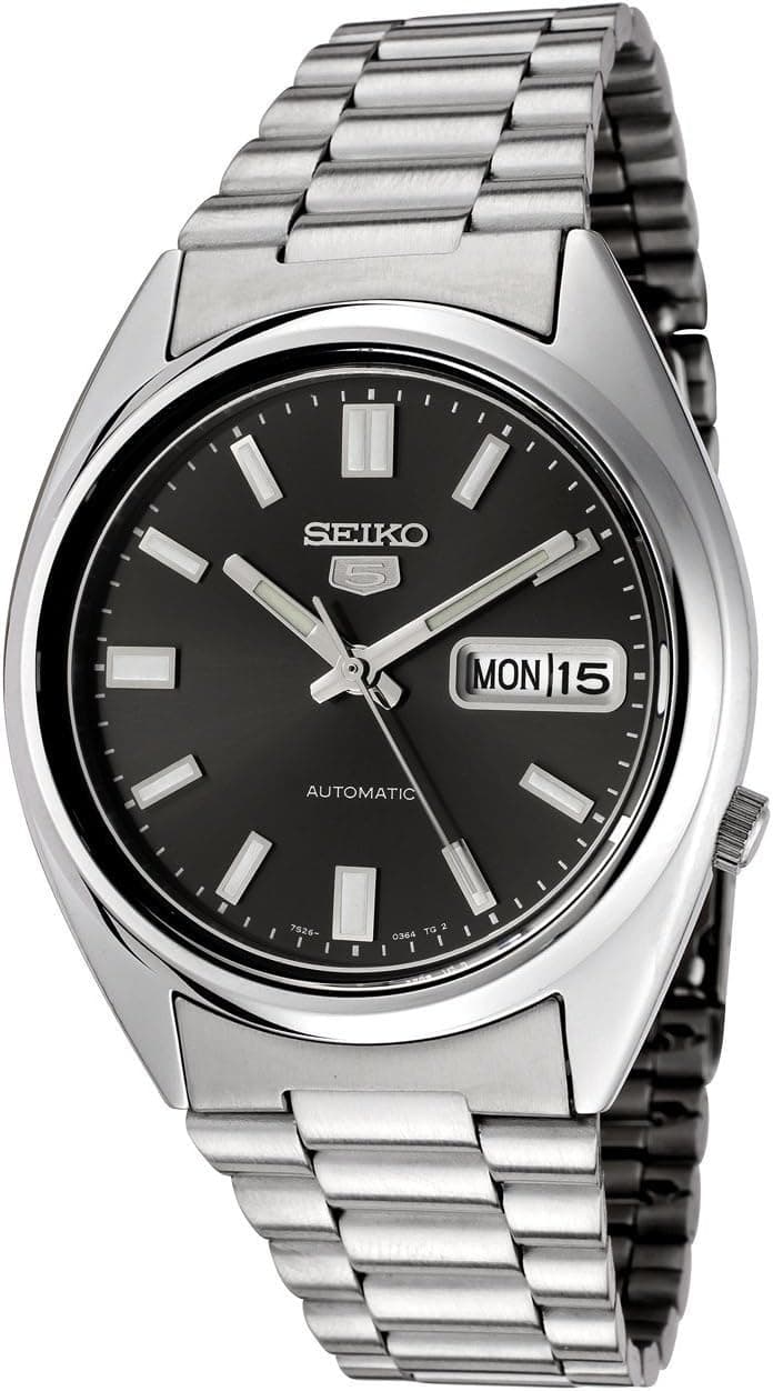 Seiko Montre Mixte Analogique Automatique avec Bracelet en Acier Inoxydable – SNXS79K