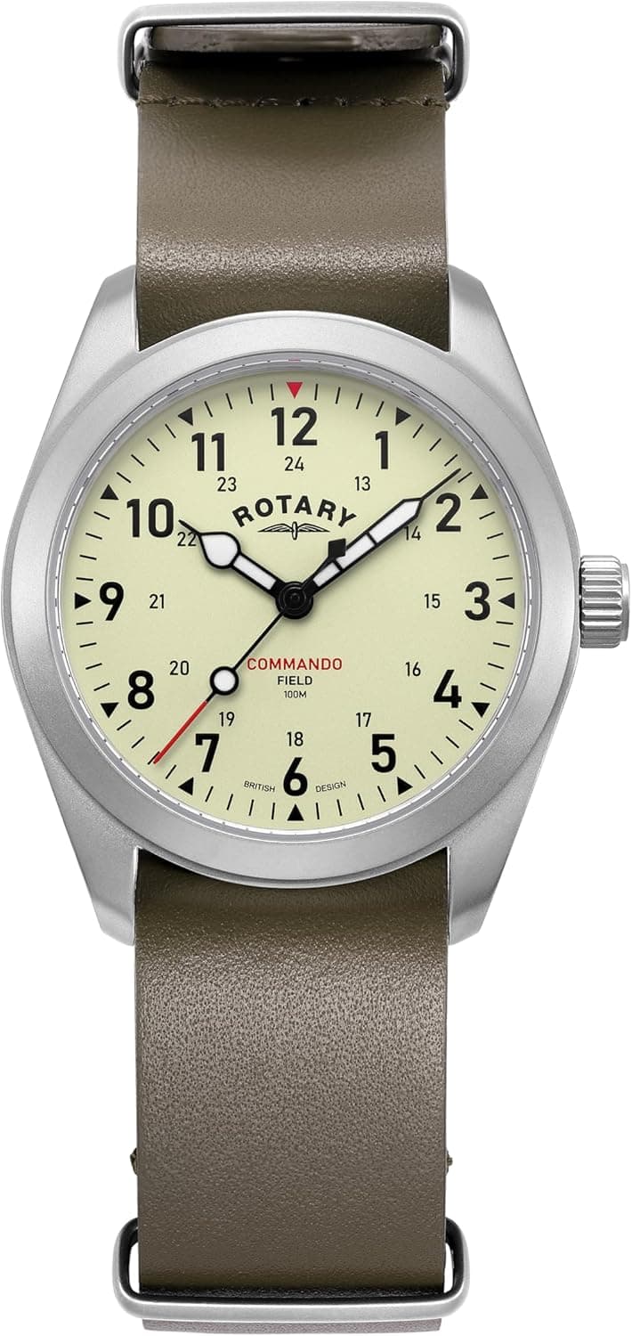 Rotary Montre de Terrain RW 1895 - GS05535/31, crème, Moderne
