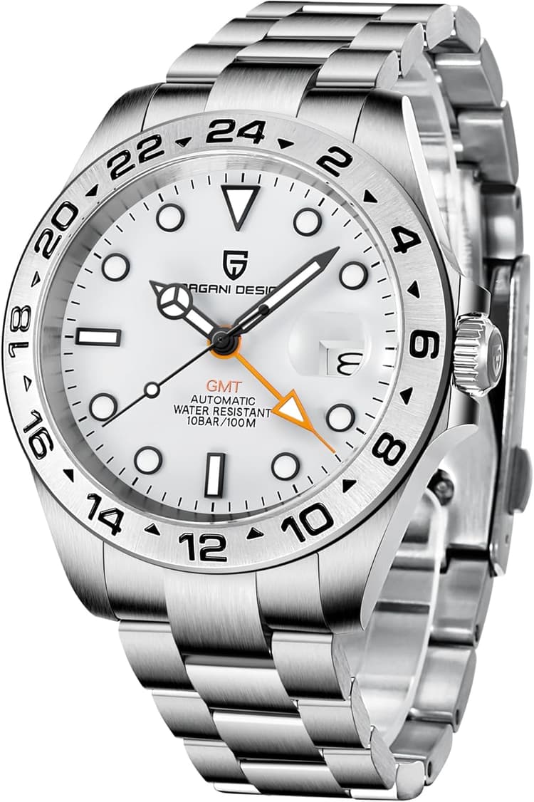 Pagani Design Montre Homme, Mouvement Automatique Japonais, Calendrier Lumineux éTanche, Noir/Vert/Vert-Noir/Bleu DéGradé, Pd-1661