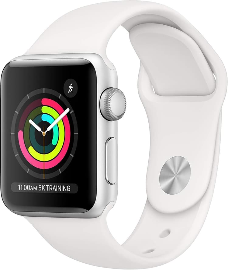 Apple Watch Series 4 40mm (GPS) - Boîtier En Aluminium Argent Avec Bracelet Sport Blanc (Reconditionné)