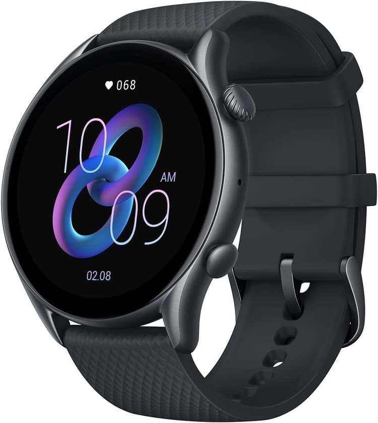 Amazfit GTR 3 Pro, 46 mm, Montre Connectée Homme, GPS, 150+ Modes Sportifs, Appels Bluetooth, Alexa, Suivi de la fréquence Cardiaque et du Sommeil (Noir)